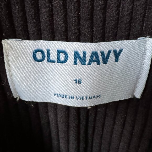 EUC Old Navy Midnight Navy Blue Corduroy Overalls in Women's 16 - Picture 3 of 15